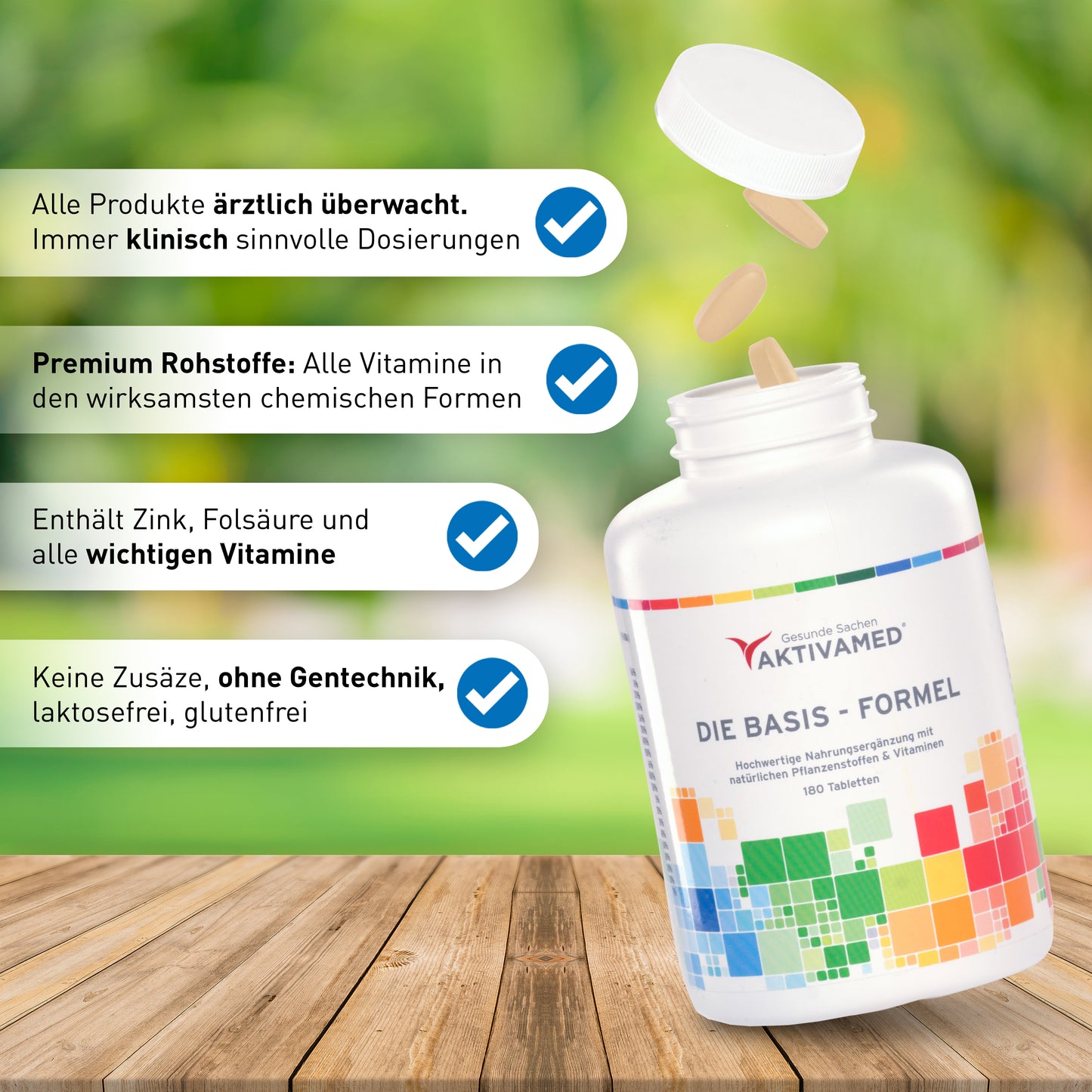 Basis-Formel Multivitamin A-Z mit VITAMIN C - Über 32 Vitamine - Basisformel