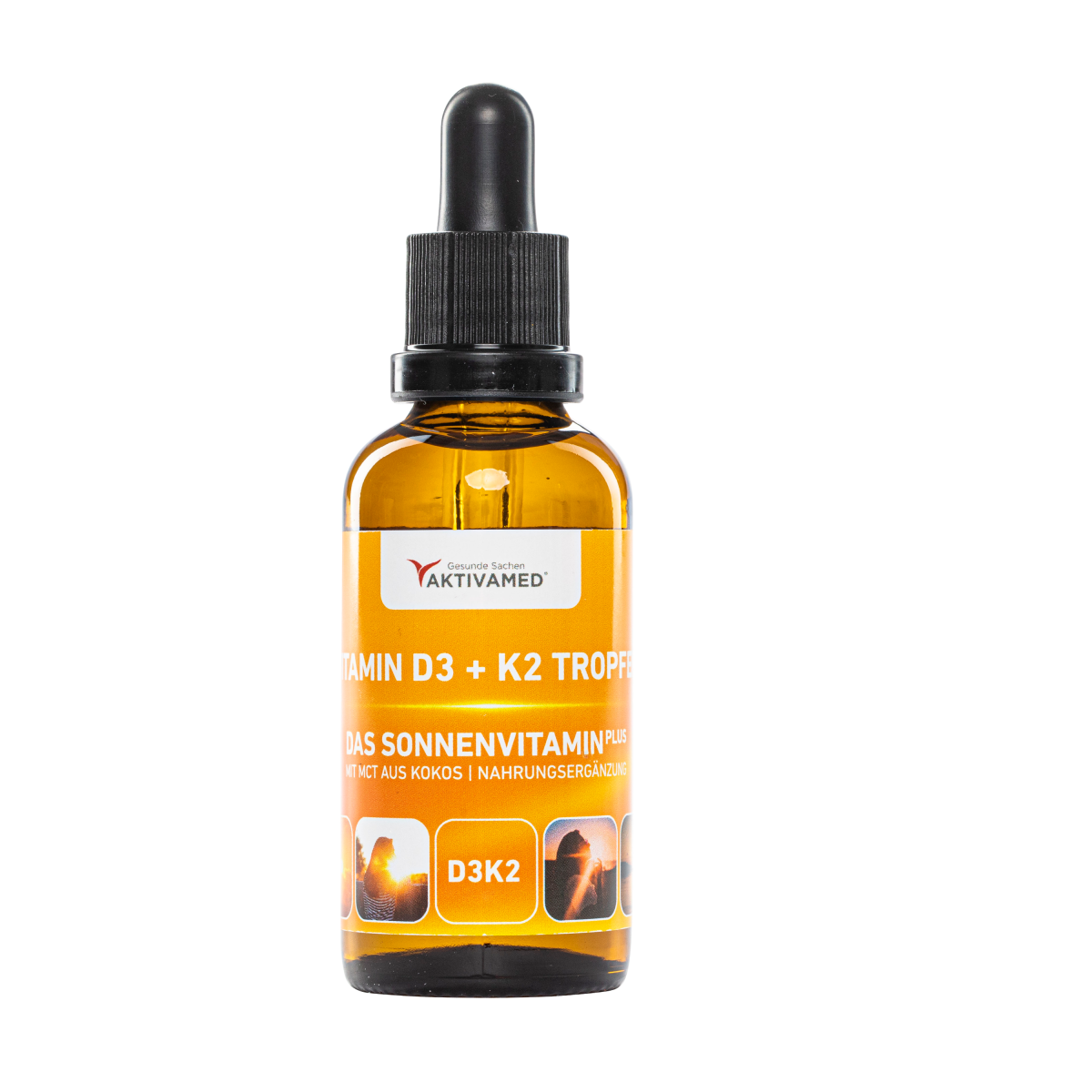 Vitamin D3 + K2 Tropfen 50ml mit hochqualitativem K2 - Aktionspreis!