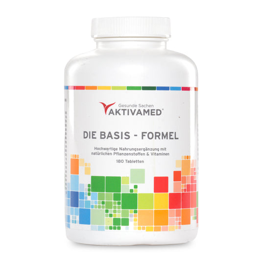 Basis-Formel Multivitamin A-Z mit VITAMIN C - Über 32 Vitamine - Basisformel