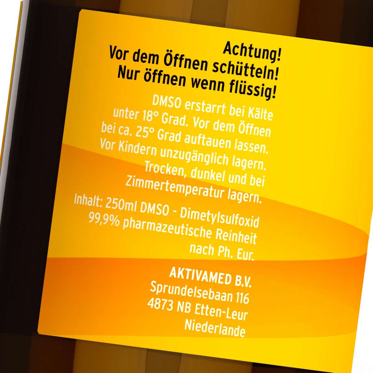 DMSO 250ml rein 99,9% Ph. Eur Dimisulf® Dimethylsulfoxid Nachfüllflasche - in pharmazeutischer Reinh