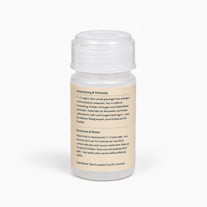 Ozonized olive oil - skin-smoothing and circulation-promoting skin care product 