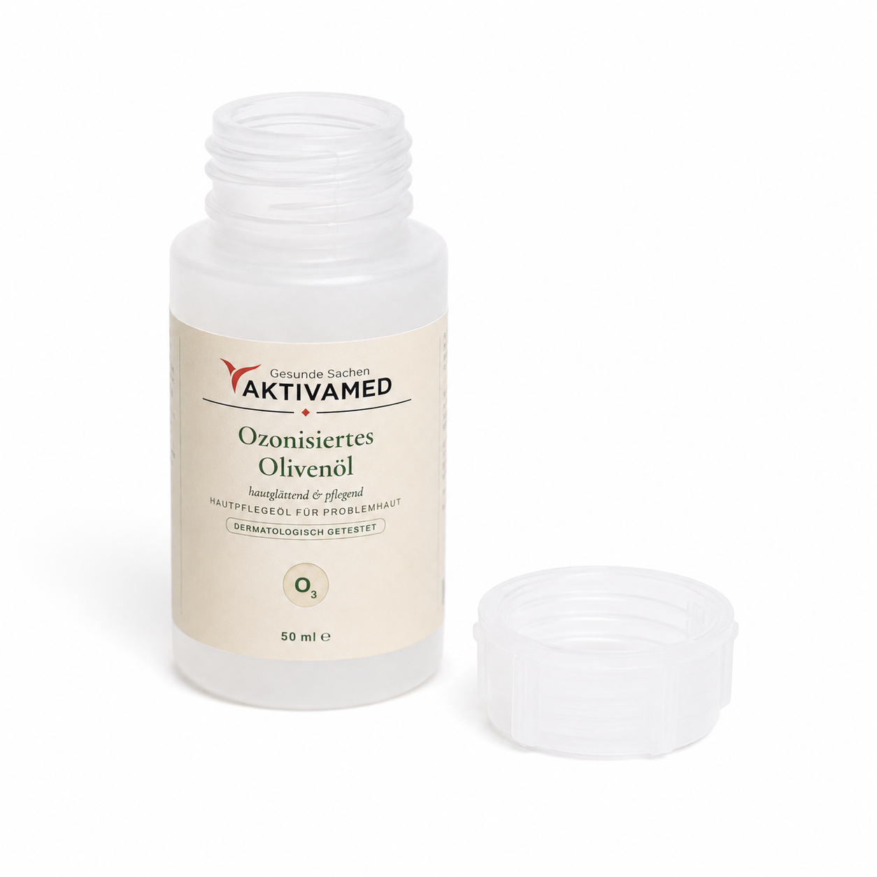 Ozonized olive oil - skin-smoothing and circulation-promoting skin care product 