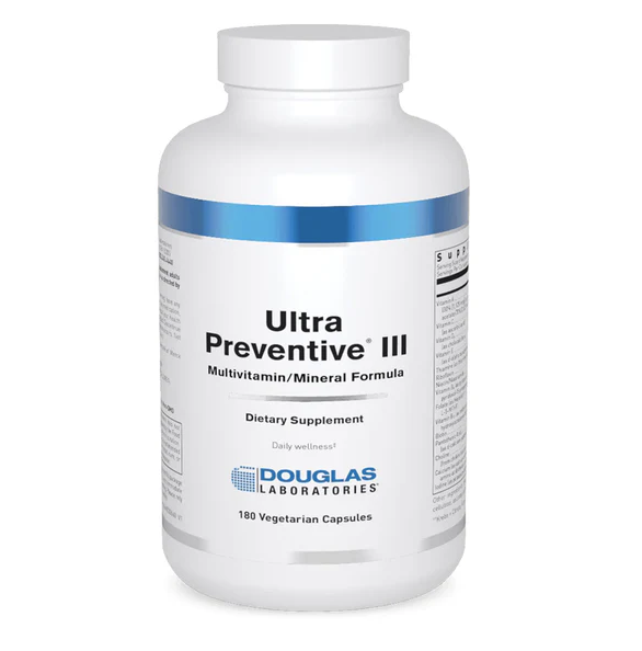 Ultra Preventive® III (180 Capsules) Multivitamin AZ with Vitamin C - also suitable for pregnant women